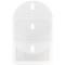 JAM Paper 9.75" x 11.5" Clear 2-Pocket Plastic Hook & Loop Closure Envelopes, 12ct.